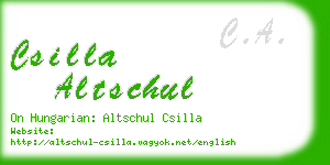 csilla altschul business card